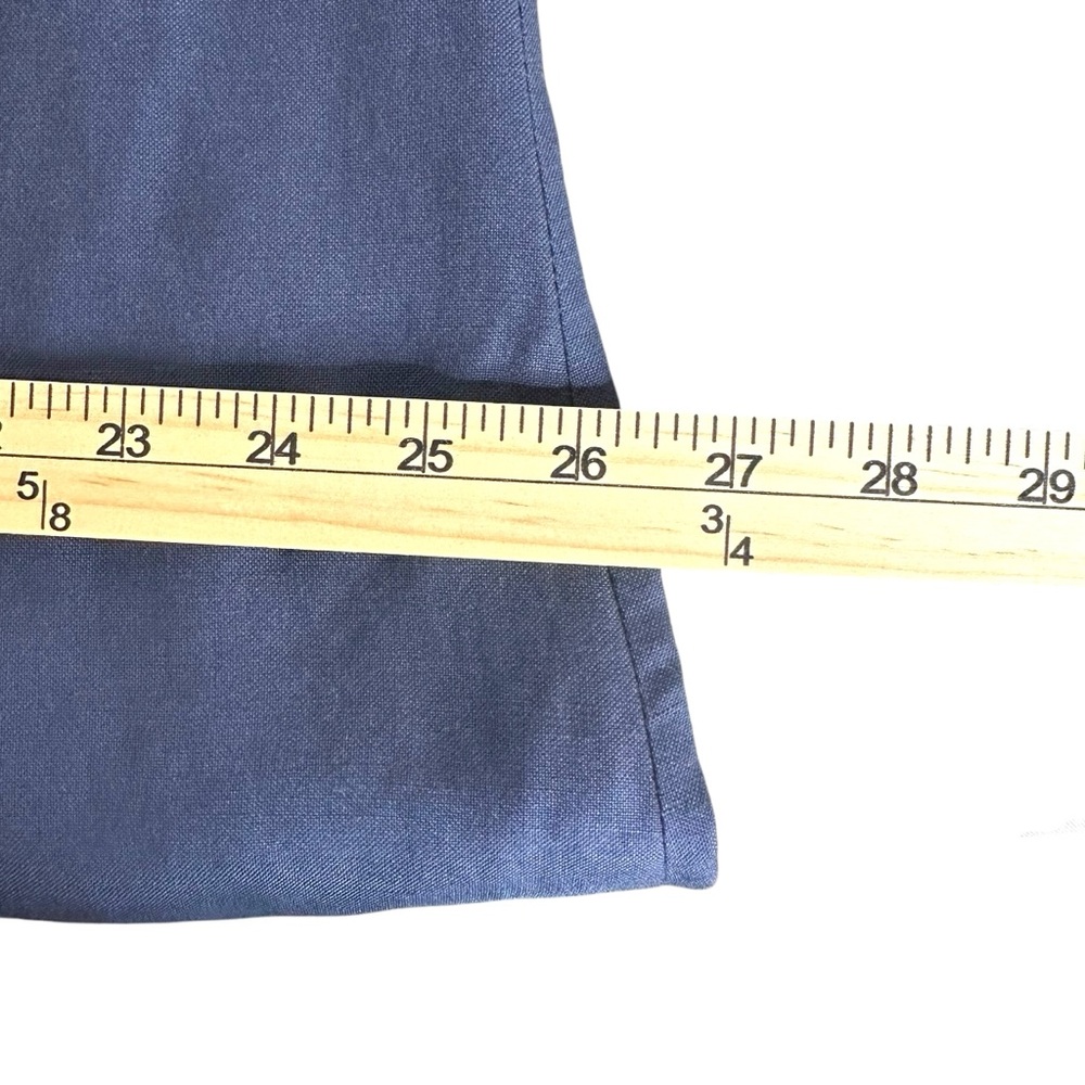 APPRAISAL Navy Blue Button Up Maxi Linen Blend Prarie Lined Skirt Womens Size 14 - Picture 11 of 15
